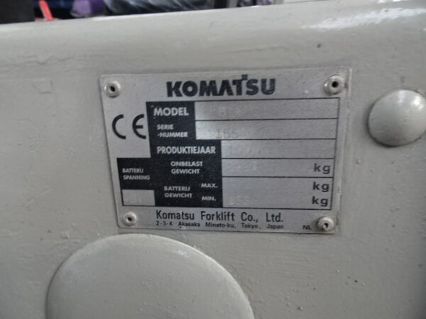 Elektrostapel KOMATSU - Image 8